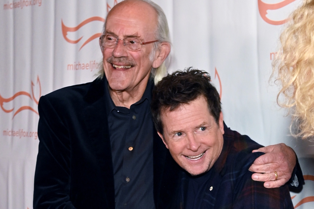 See Michael J. Fox and Christopher Lloyd reunite for 'Back to the